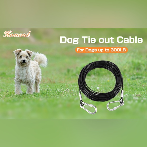 BRAND new sealed Homend Dog Tie Out Cable -100FT - Picture 1 of 9